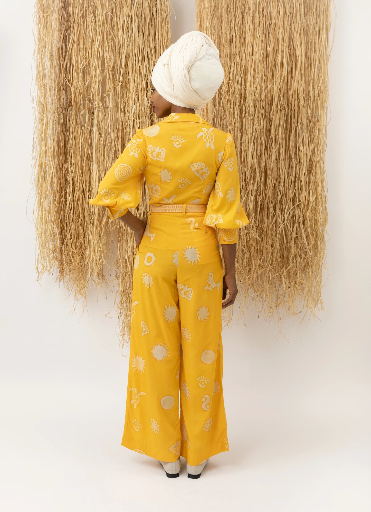 Classic Wide Pants Yellow LaurenceAirline