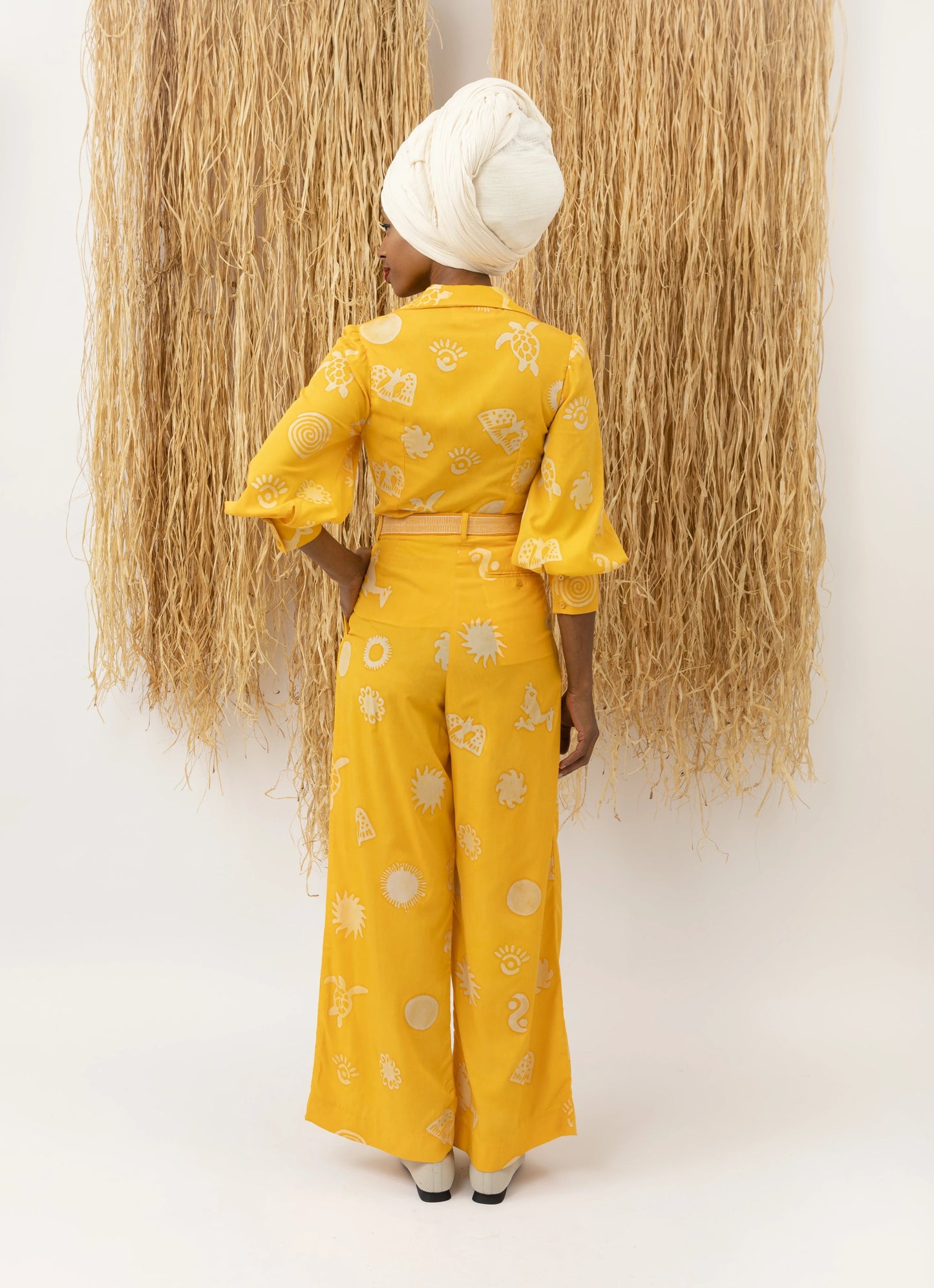 Classic Wide Pants Yellow LaurenceAirline 