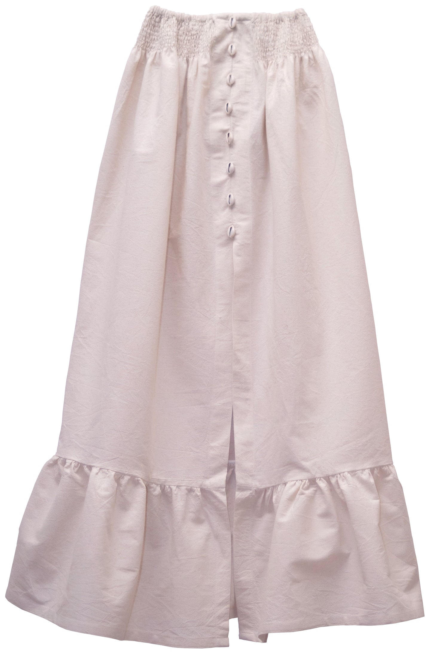 JUPE FENDUE ET COQUILLAGE IVORY LaurenceAirline