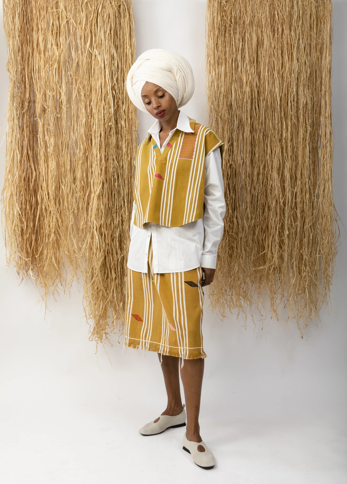 Kento Top Brown Stripes top LaurenceAirline Womens