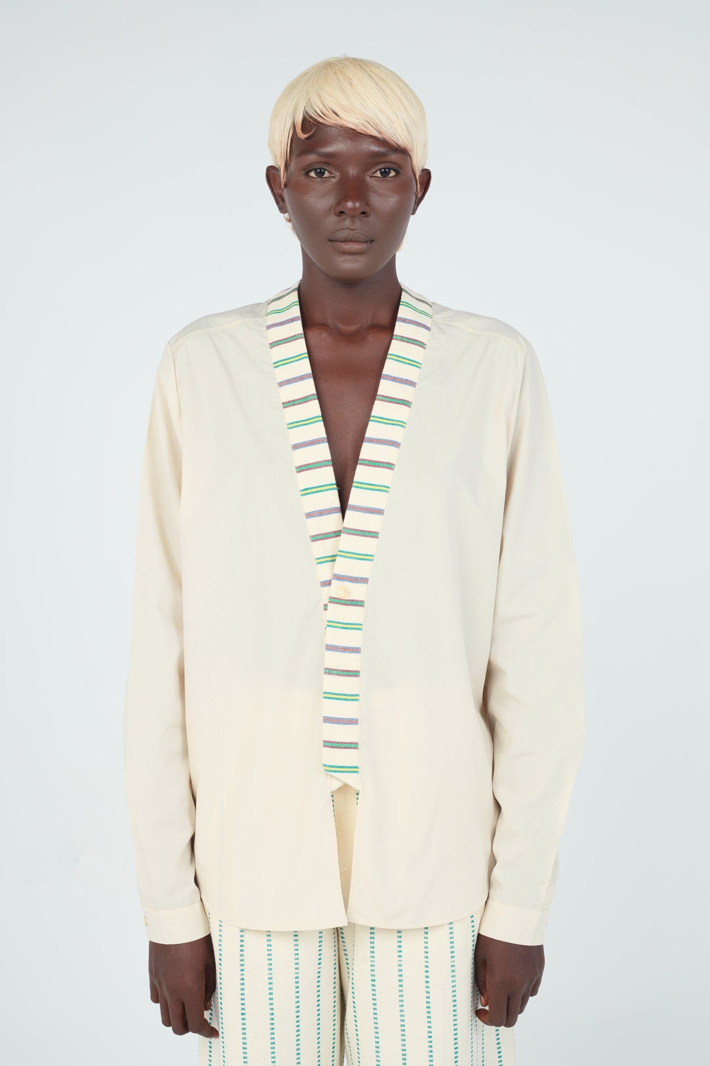 Kimono-style shirt • Beige Shirts New LaurenceAirline