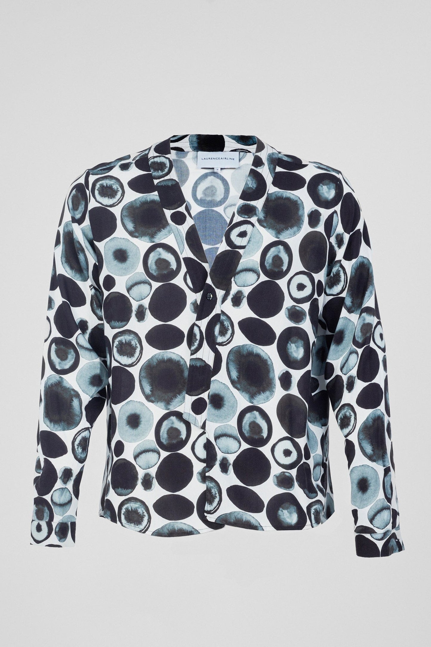Kimono-style shirt • Watercolour spots Shirts New LaurenceAirline
