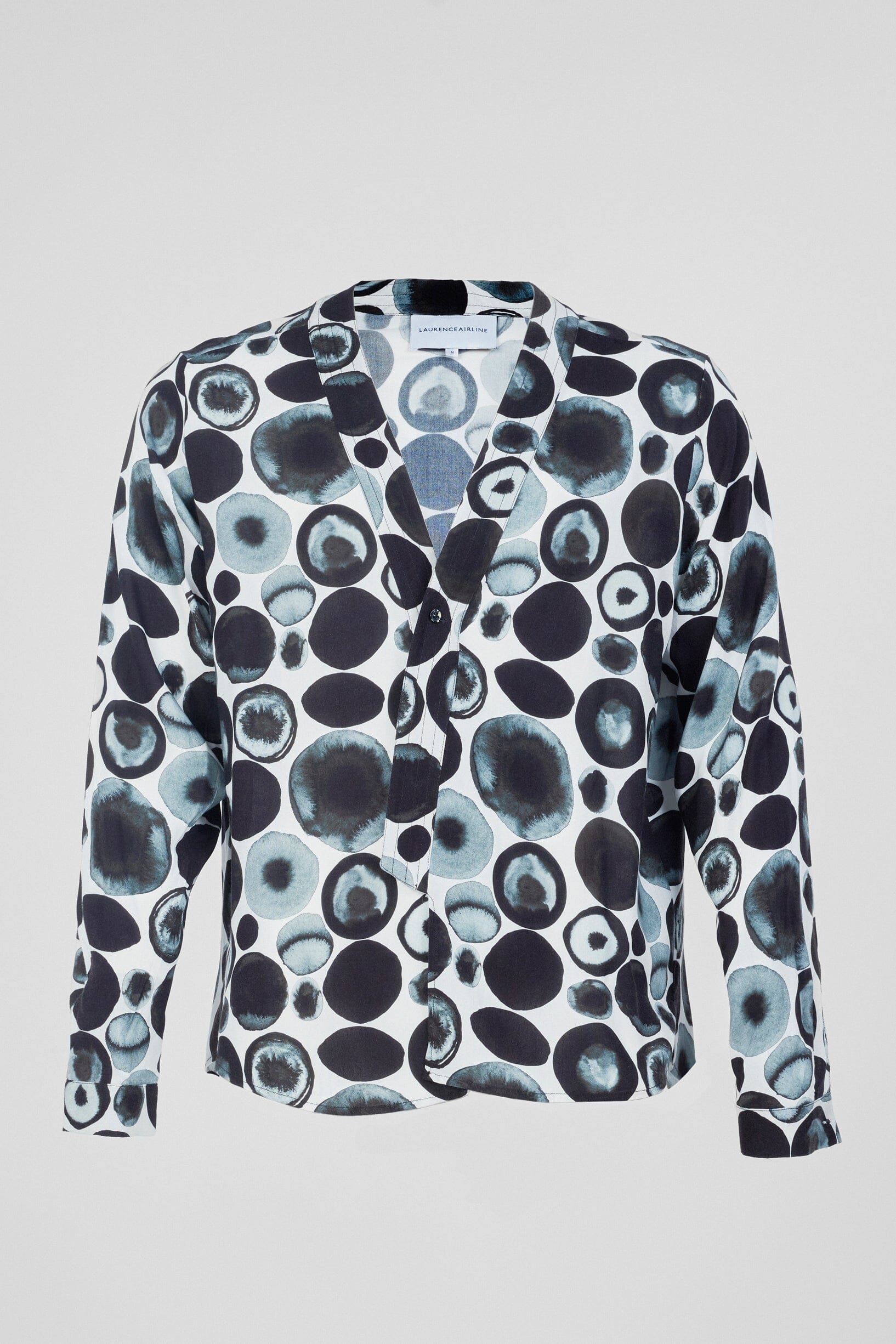 Kimono-style shirt • Watercolour spots Shirts New LaurenceAirline 
