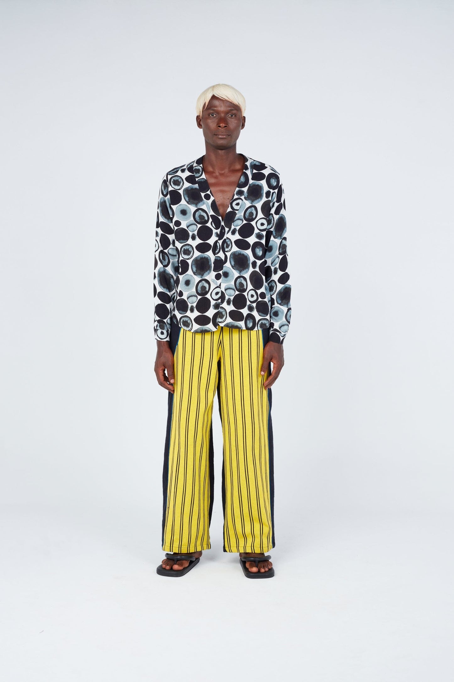 Kimono-style shirt • Watercolour spots Shirts New LaurenceAirline
