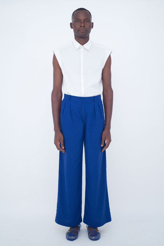 LARGE PANTS CLASSIQUE BLEU ROI LaurenceAirline