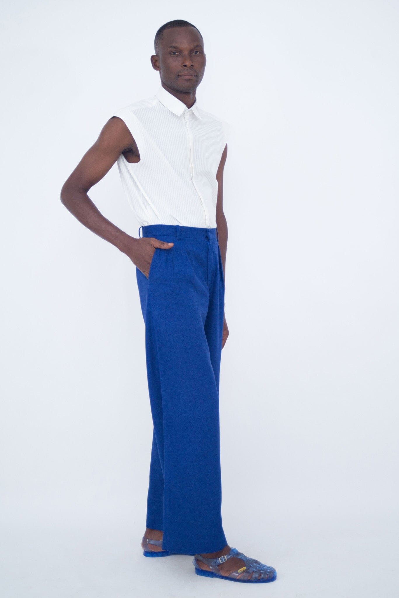 LARGE PANTS CLASSIQUE BLEU ROI LaurenceAirline