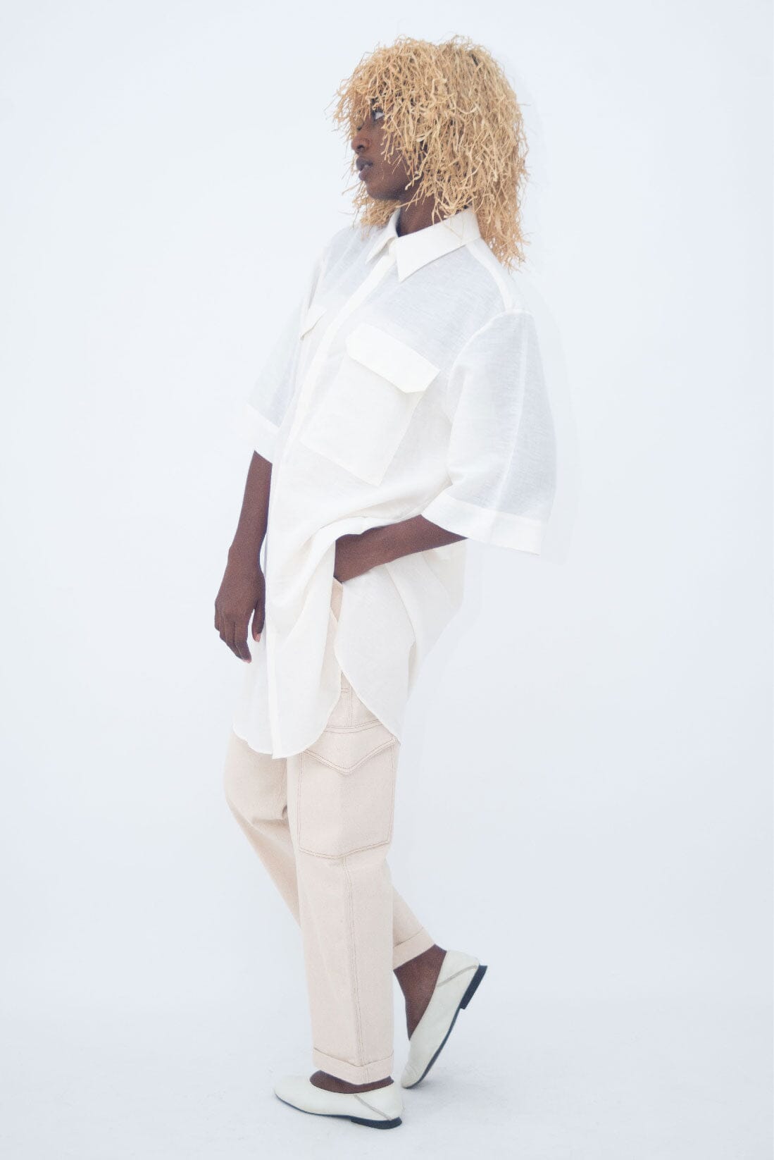 OVERSIZE SAHARIENNE SHIRT Ivory LaurenceAirline