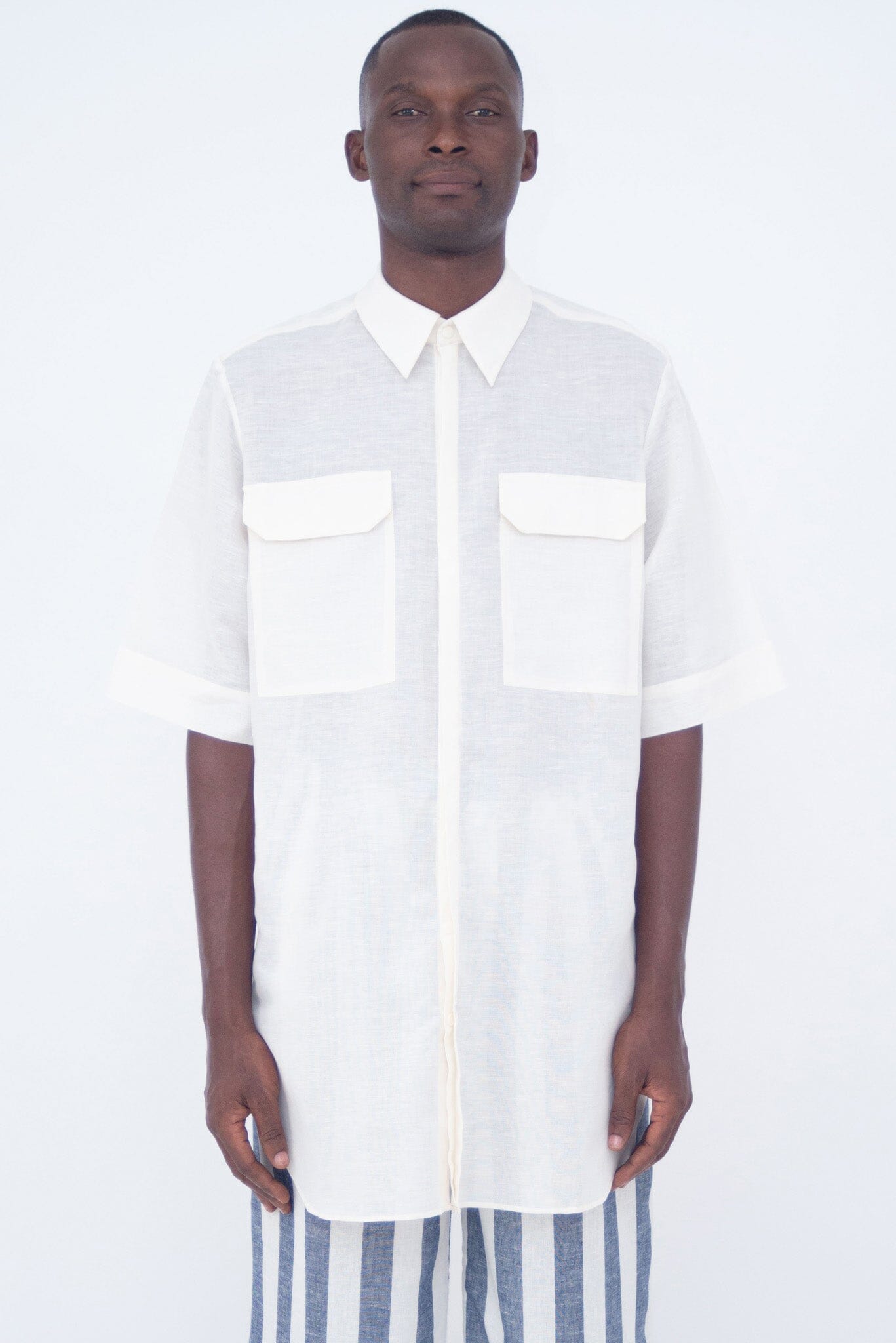 OVERSIZE SAHARIENNE SHIRT Ivory LaurenceAirline
