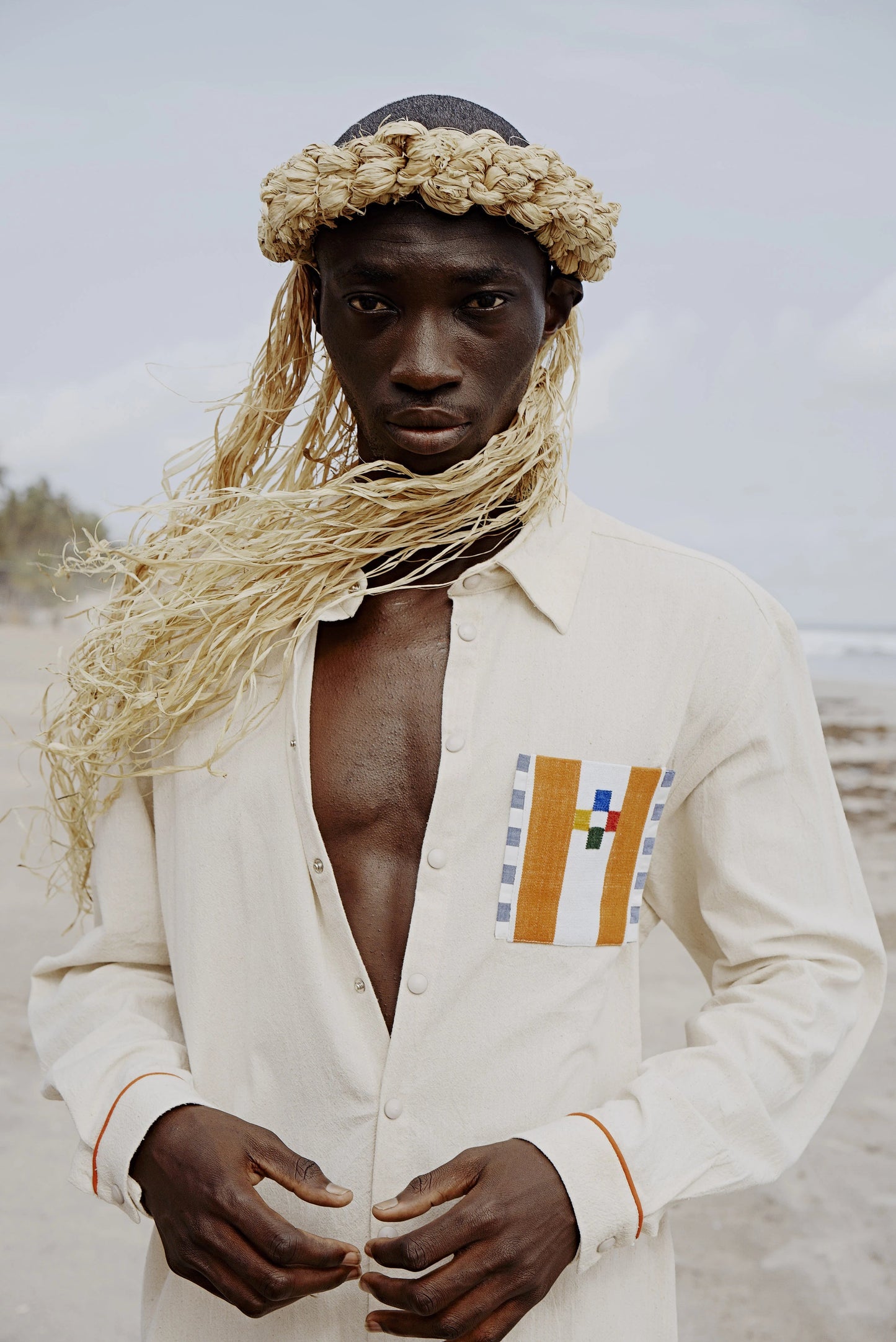 Oversized Shirt Beige Shirts LaurenceAirline