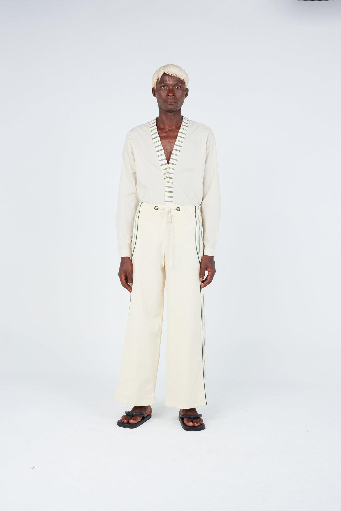 Panelled Judo Pants • Ecru Trousers New LaurenceAirline