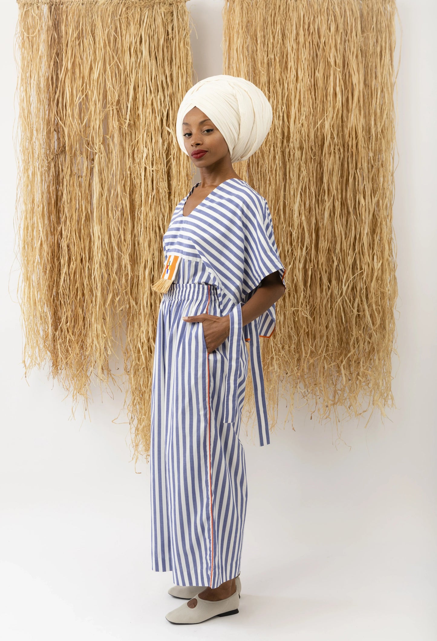Pants LA Stripes Trousers New LaurenceAirline Womens