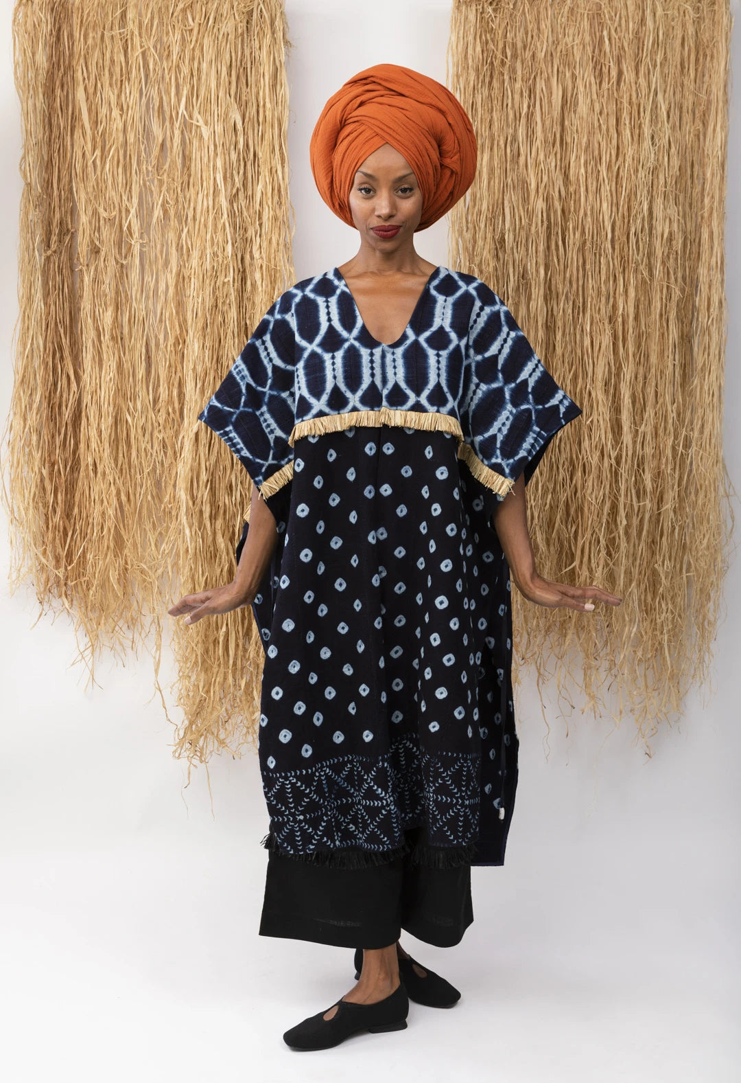 Poncho Cubano Beige Raffia Outerwear New LaurenceAirline Womens