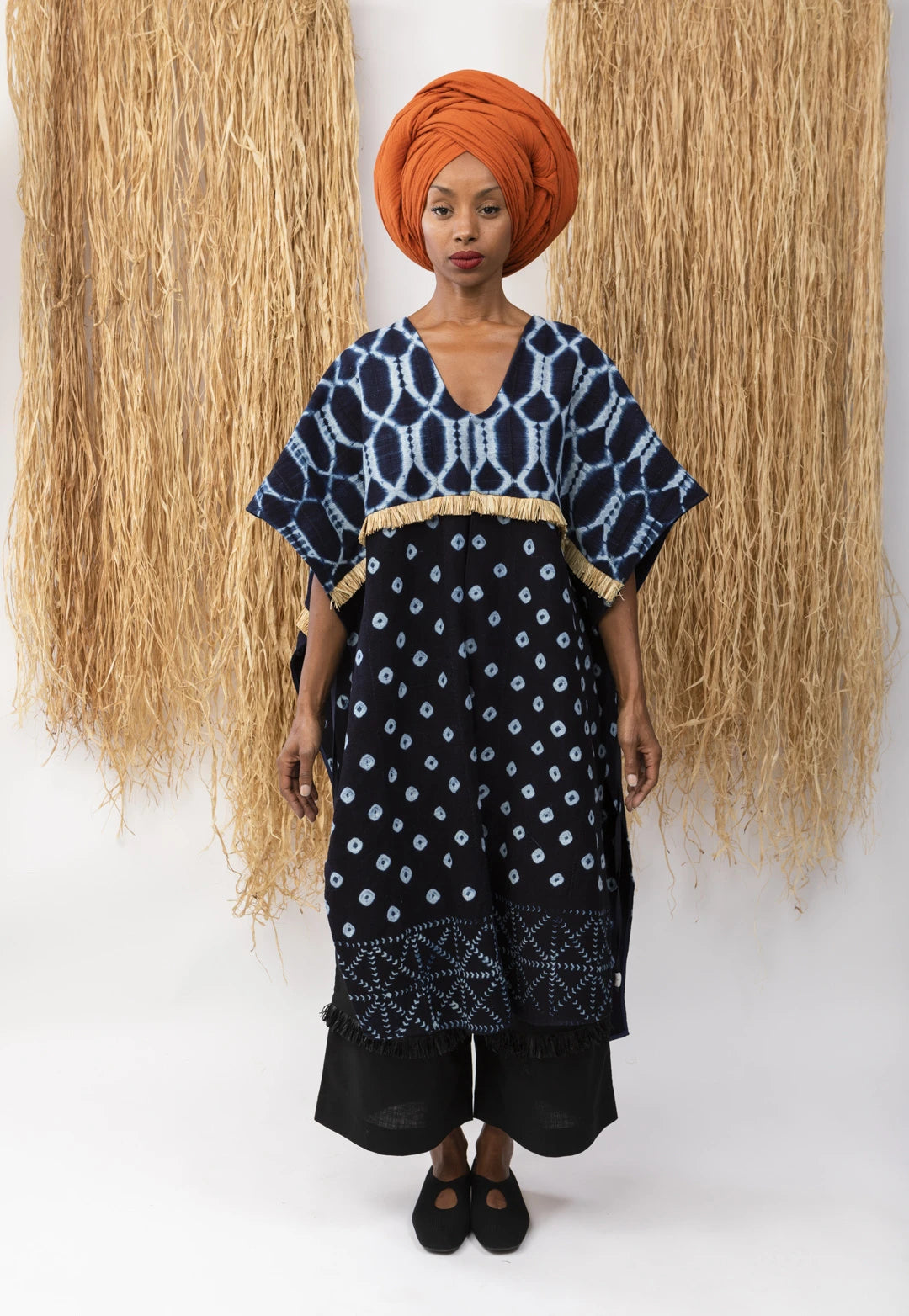 Poncho Cubano Beige Raffia Outerwear New LaurenceAirline Womens