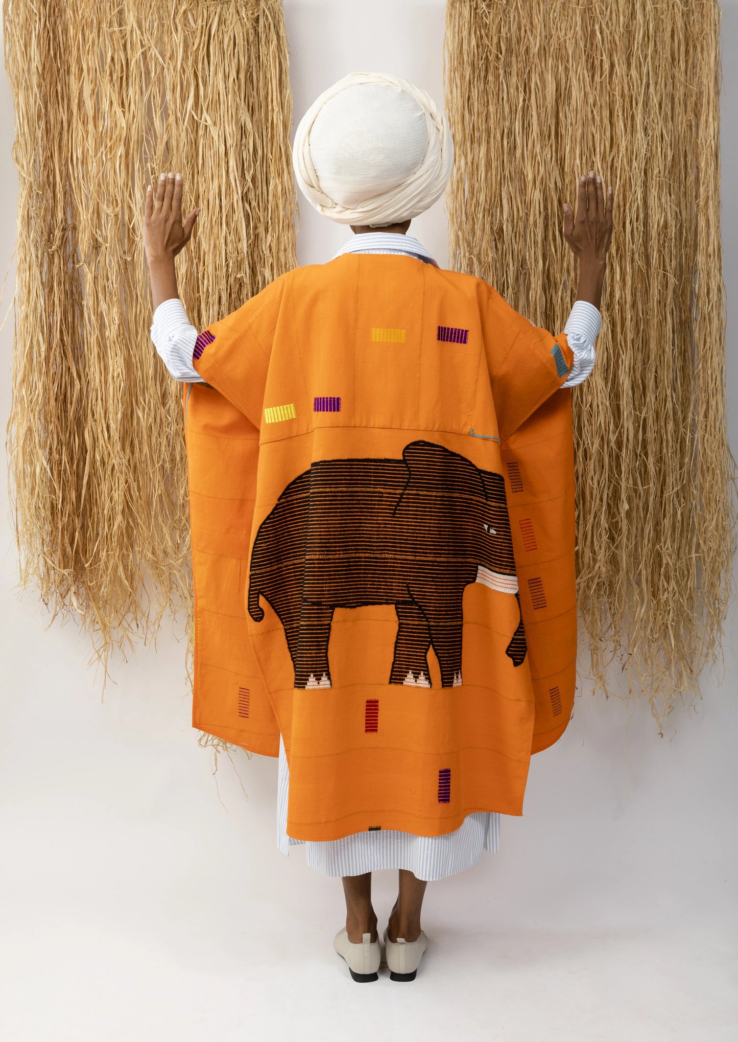 Poncho Cubano - Elephant design New LaurenceAirline Womens
