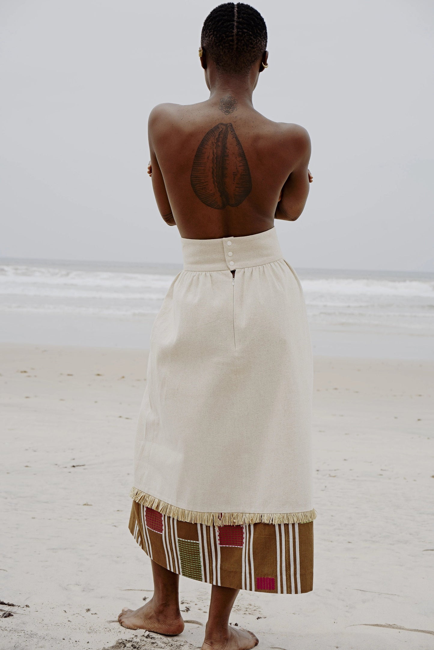 Skirt Cocoro Beige skirt LaurenceAirline