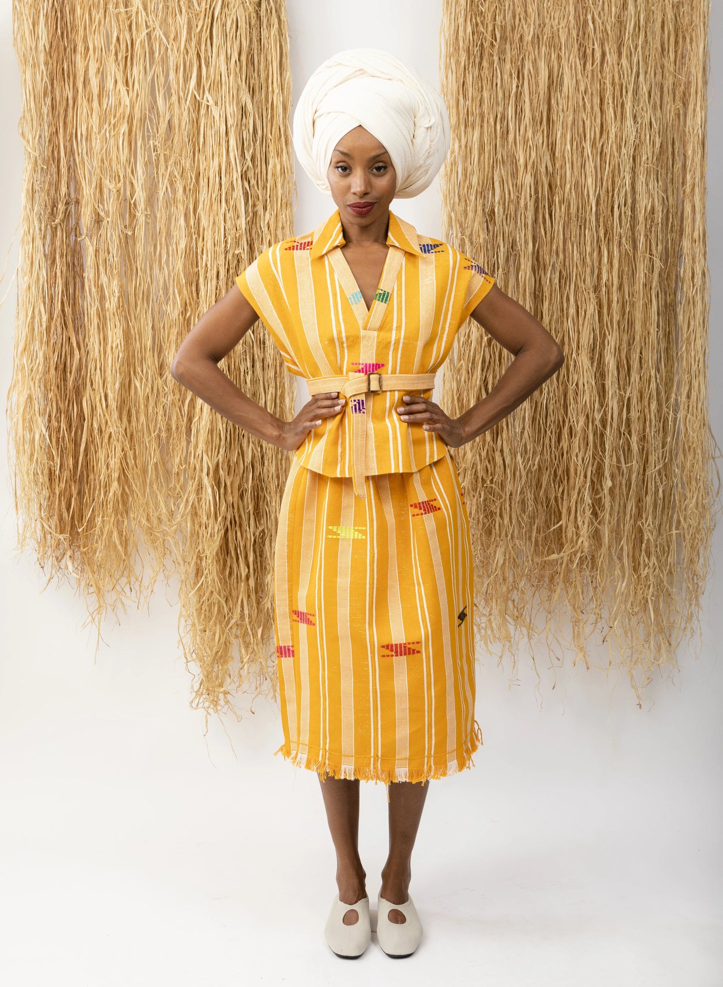 Skirt Kento Yellow Stripes LaurenceAirline