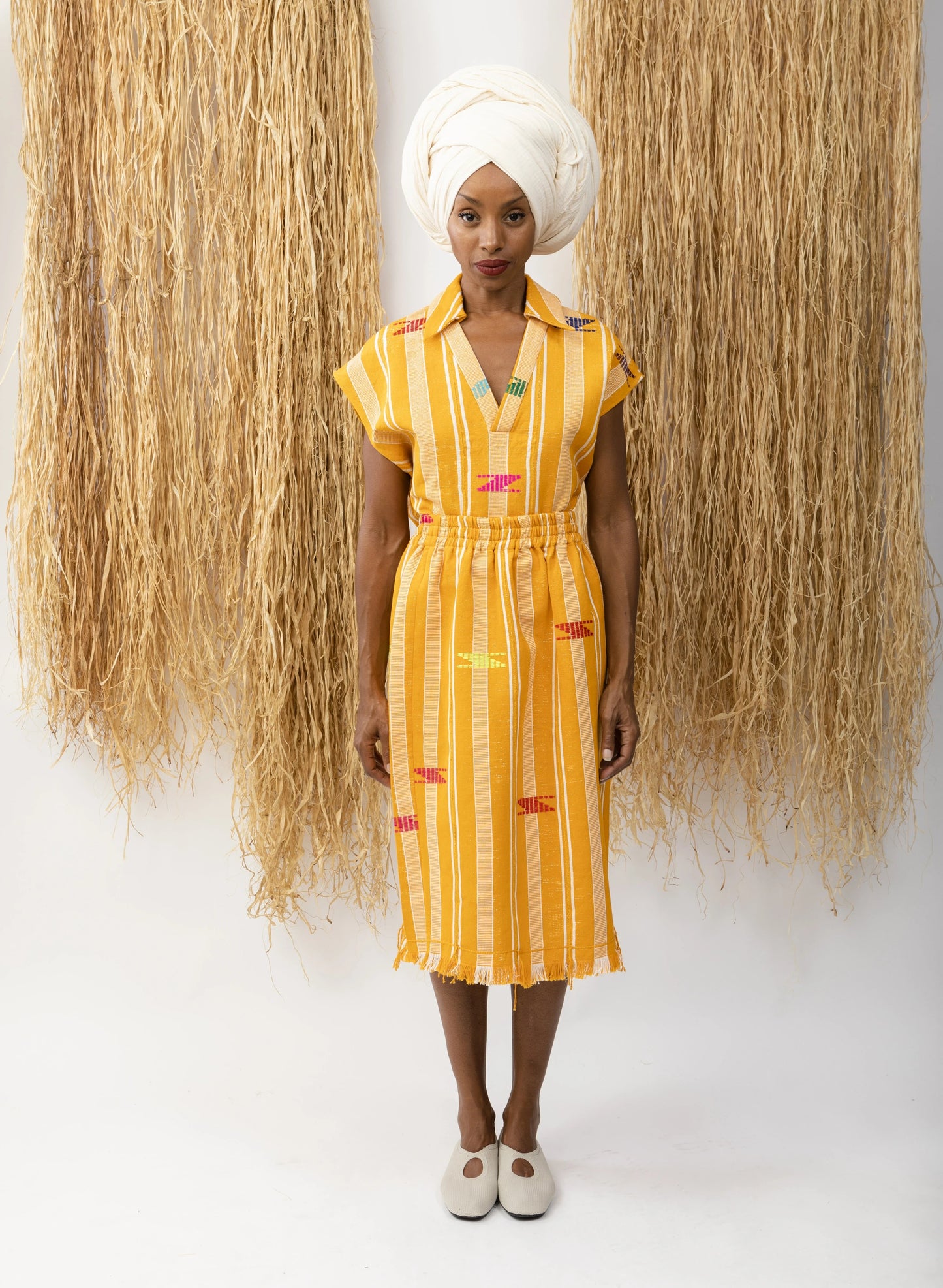 Skirt Kento Yellow Stripes LaurenceAirline