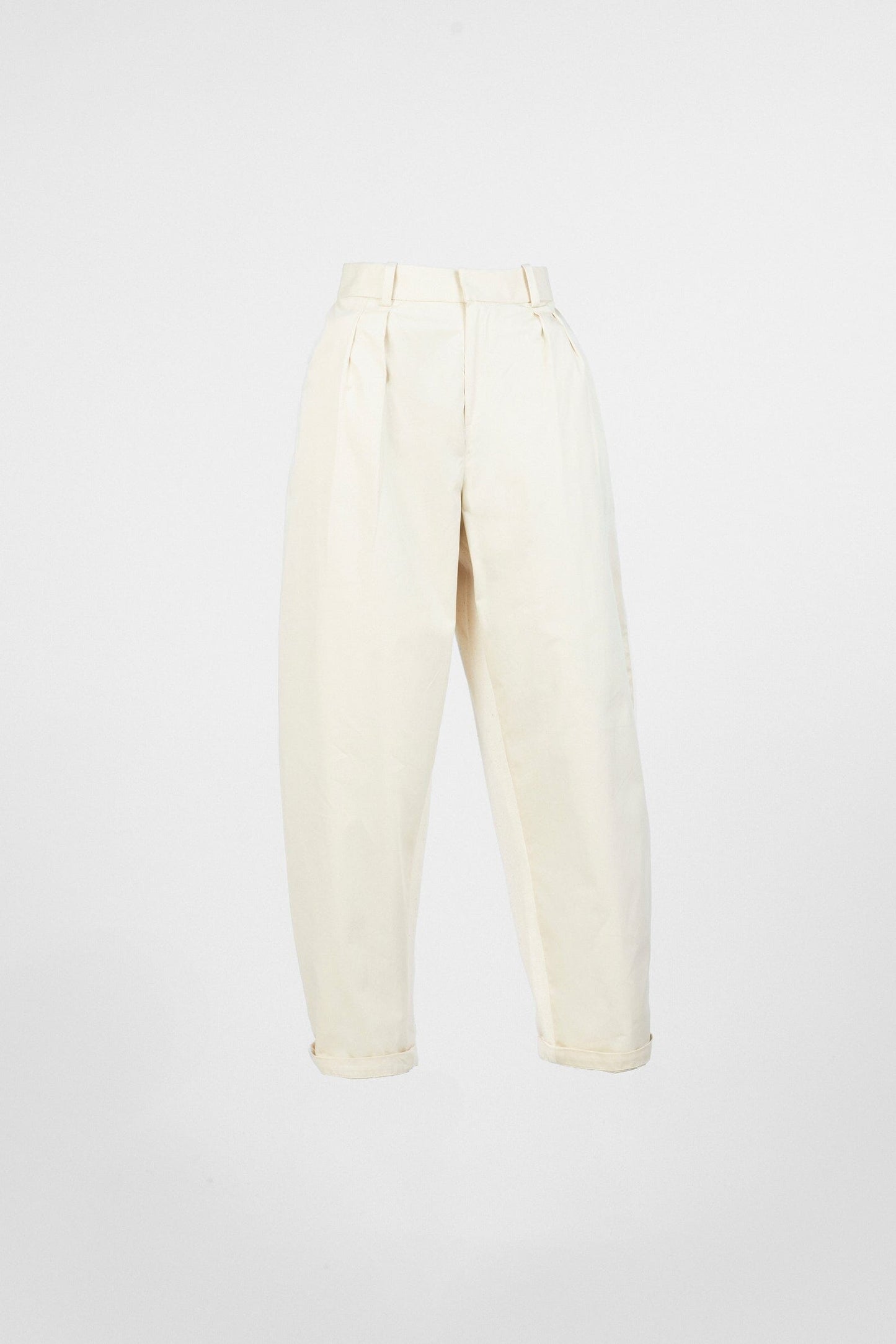 Stripe Seam Carrot Pants • Ecru Trousers New LaurenceAirline