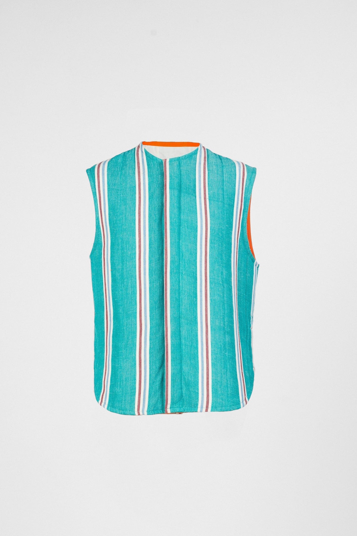 Striped weave reversible vest Outerwear New LaurenceAirline