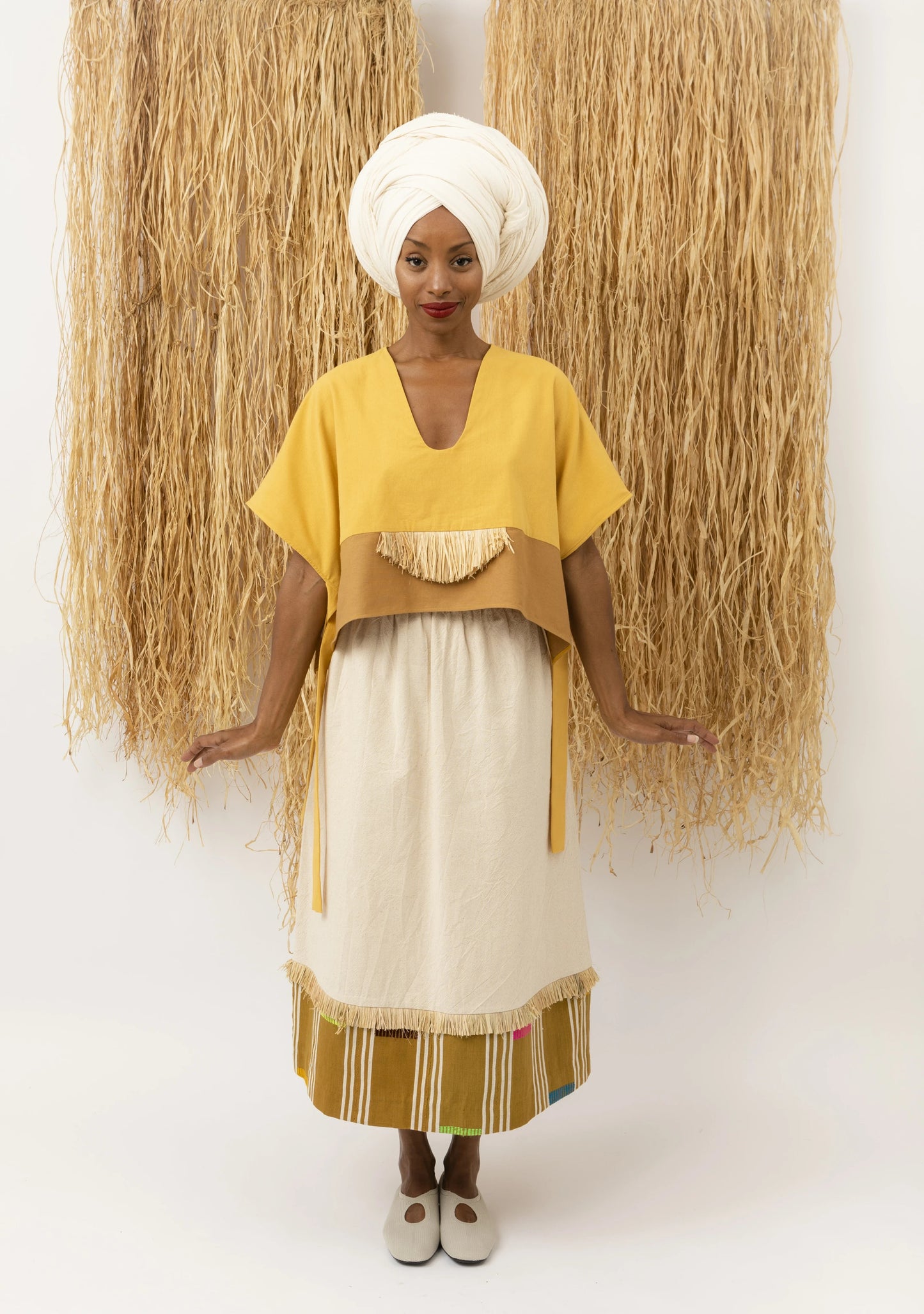 Top Cocoro Raffia LaurenceAirline