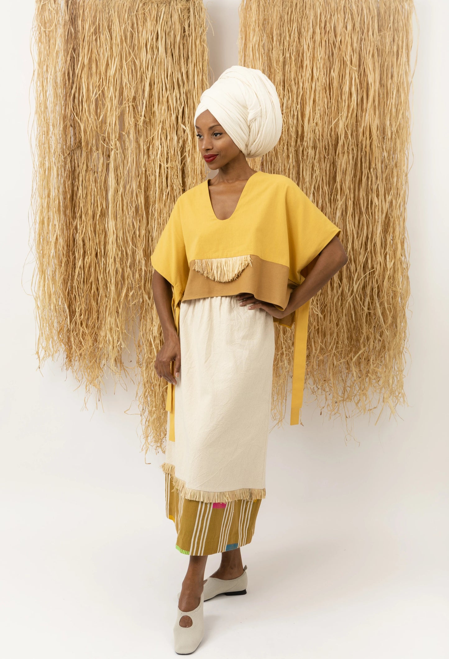 Top Cocoro Raffia LaurenceAirline