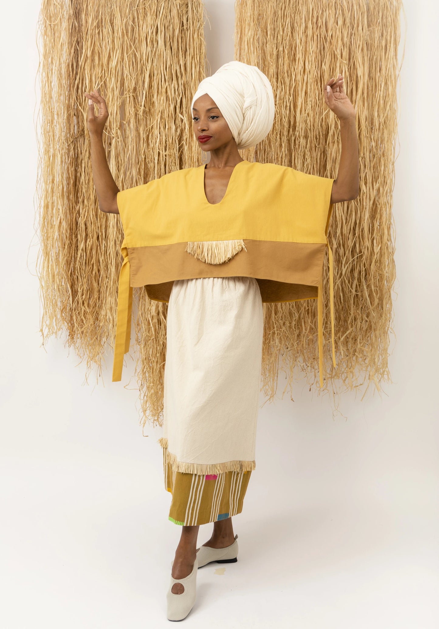 Top Cocoro Raffia LaurenceAirline