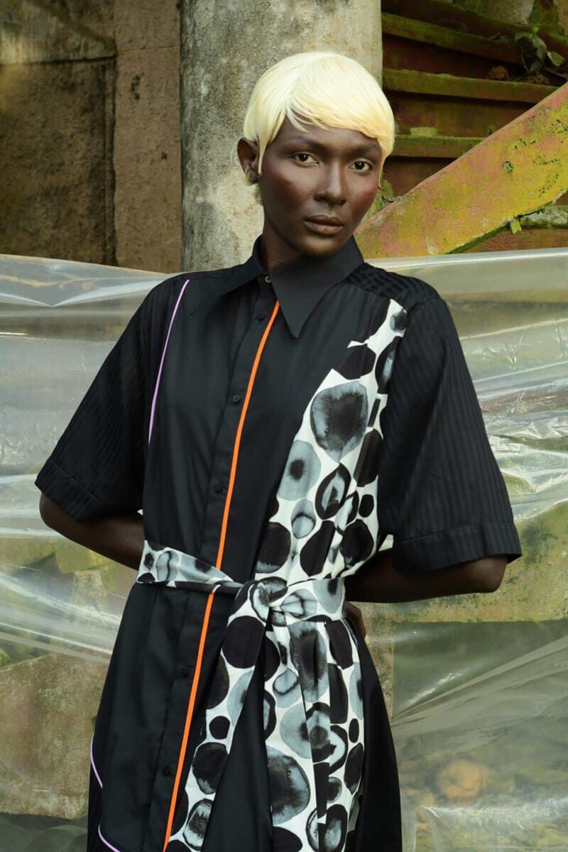 Abstractions Shirt-Dress Dress New LaurenceAirline Womens