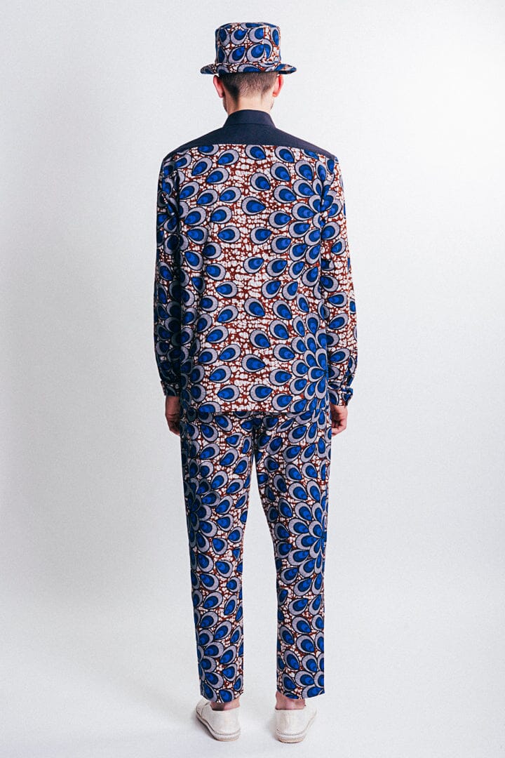 Family - Peacock Feather Print Classic Shirt LaurenceAirline