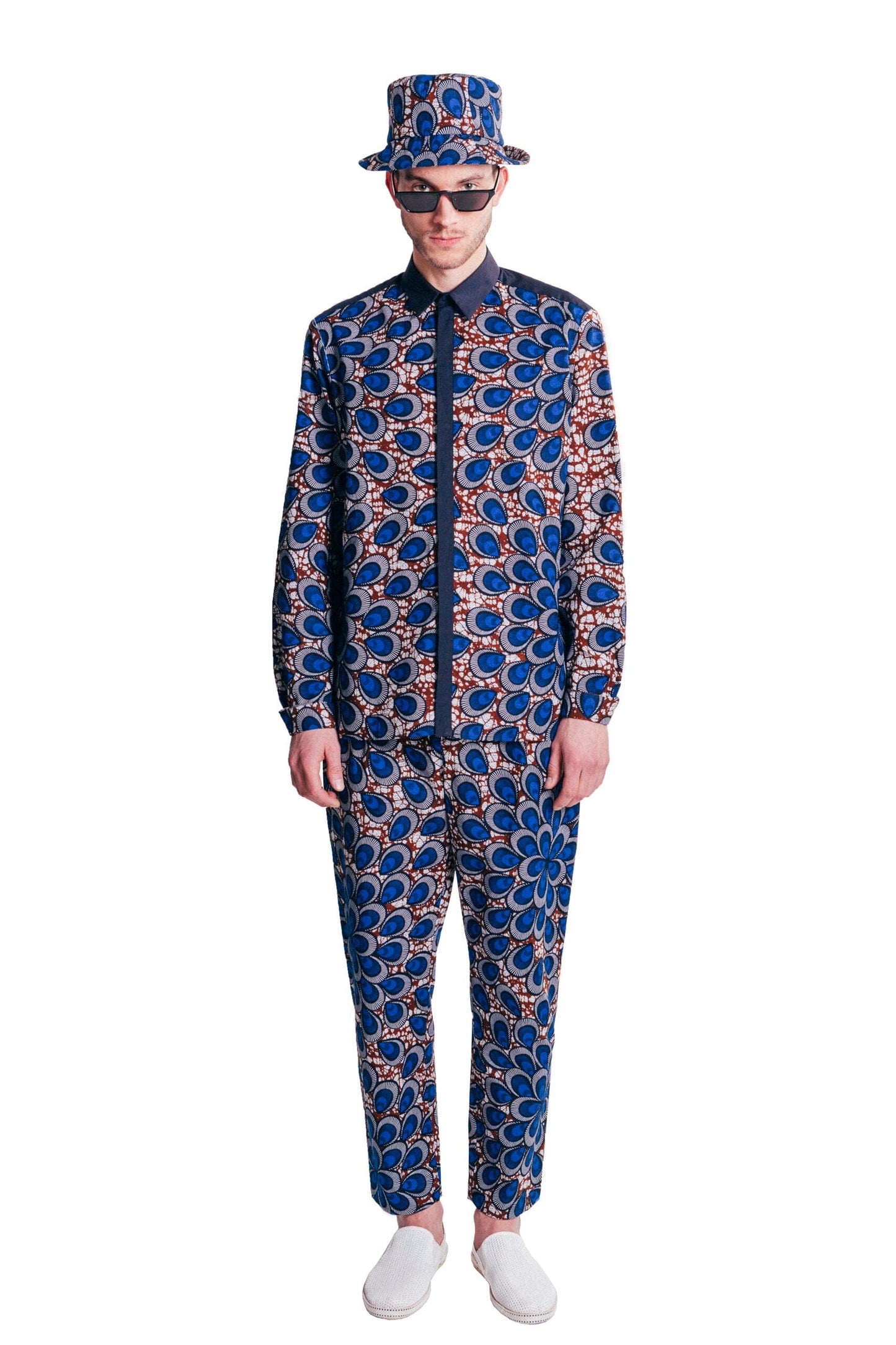 Family - Peacock Feather Print Classic Shirt LaurenceAirline