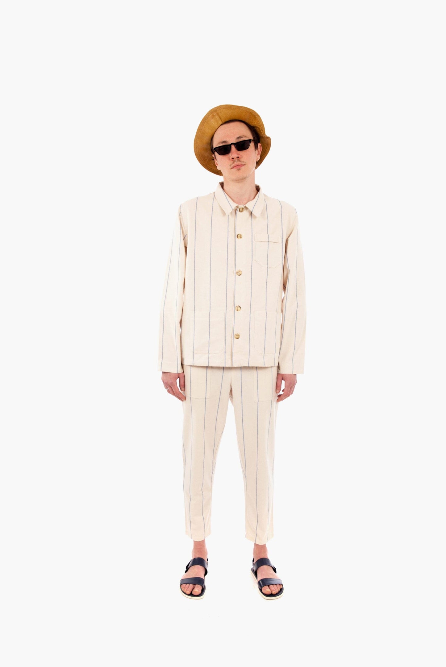 Seasand - Beige Striped Work-jacket LaurenceAirline