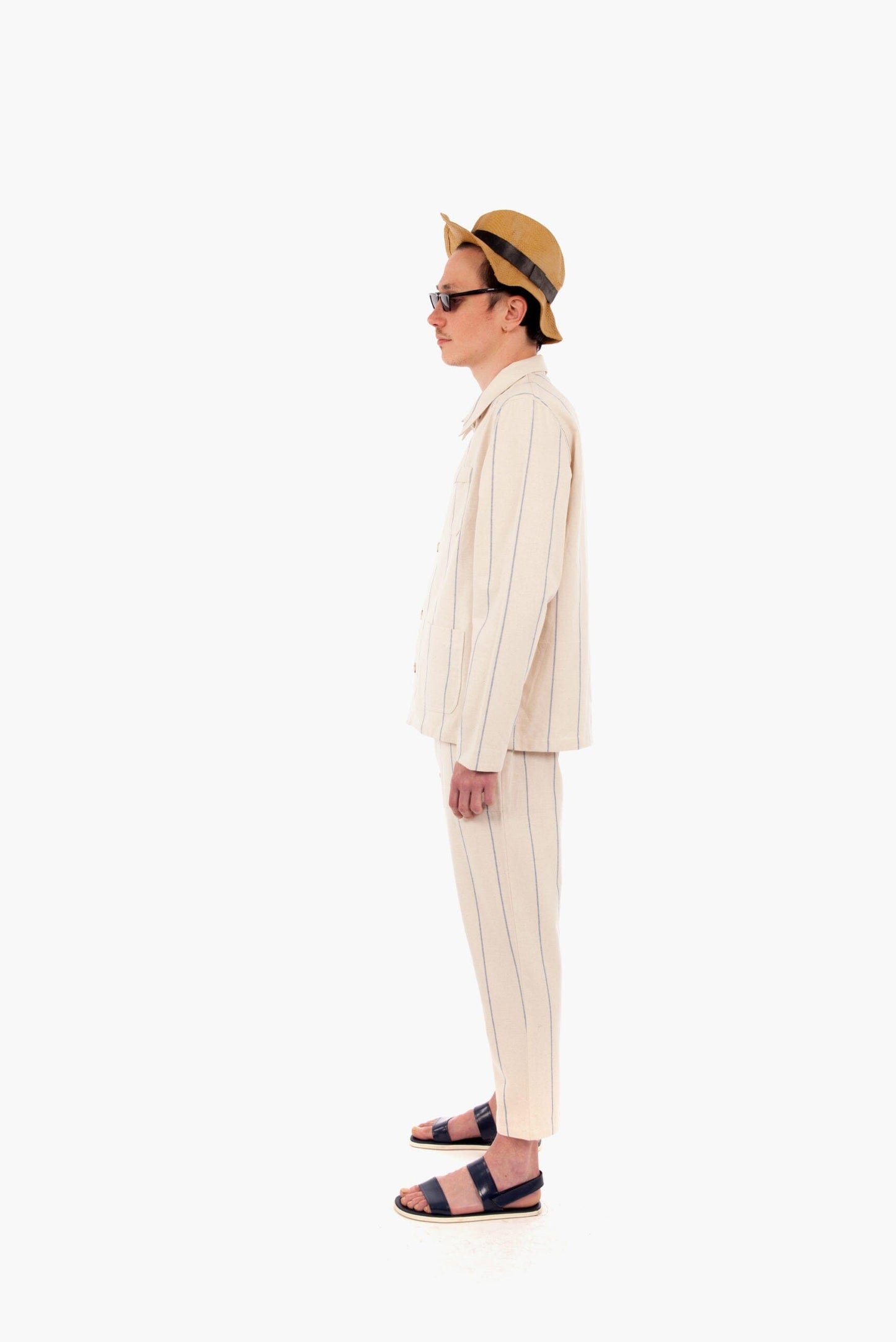 Seasand - Beige Striped Work-jacket LaurenceAirline