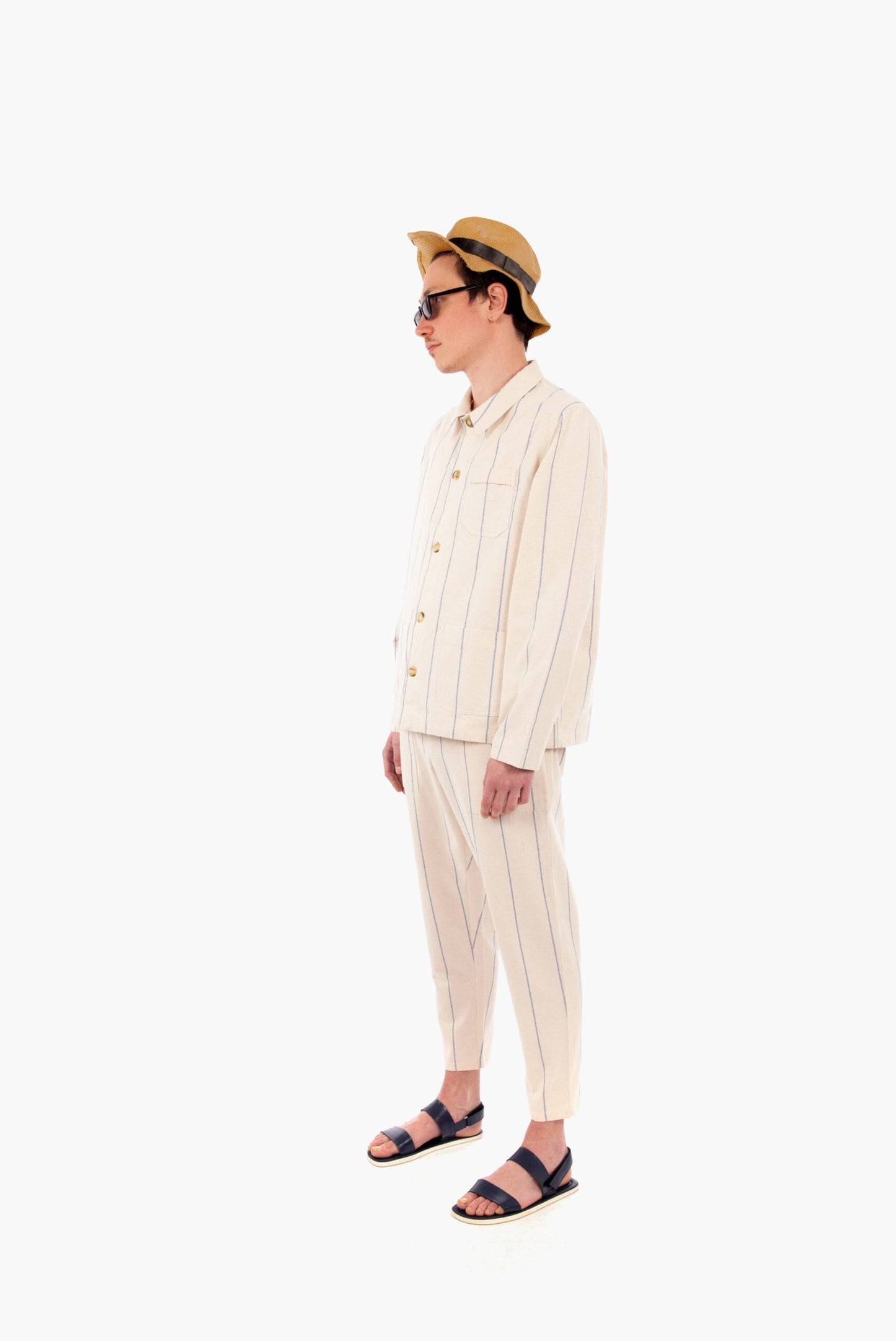 Seasand - Beige Striped Work-jacket LaurenceAirline