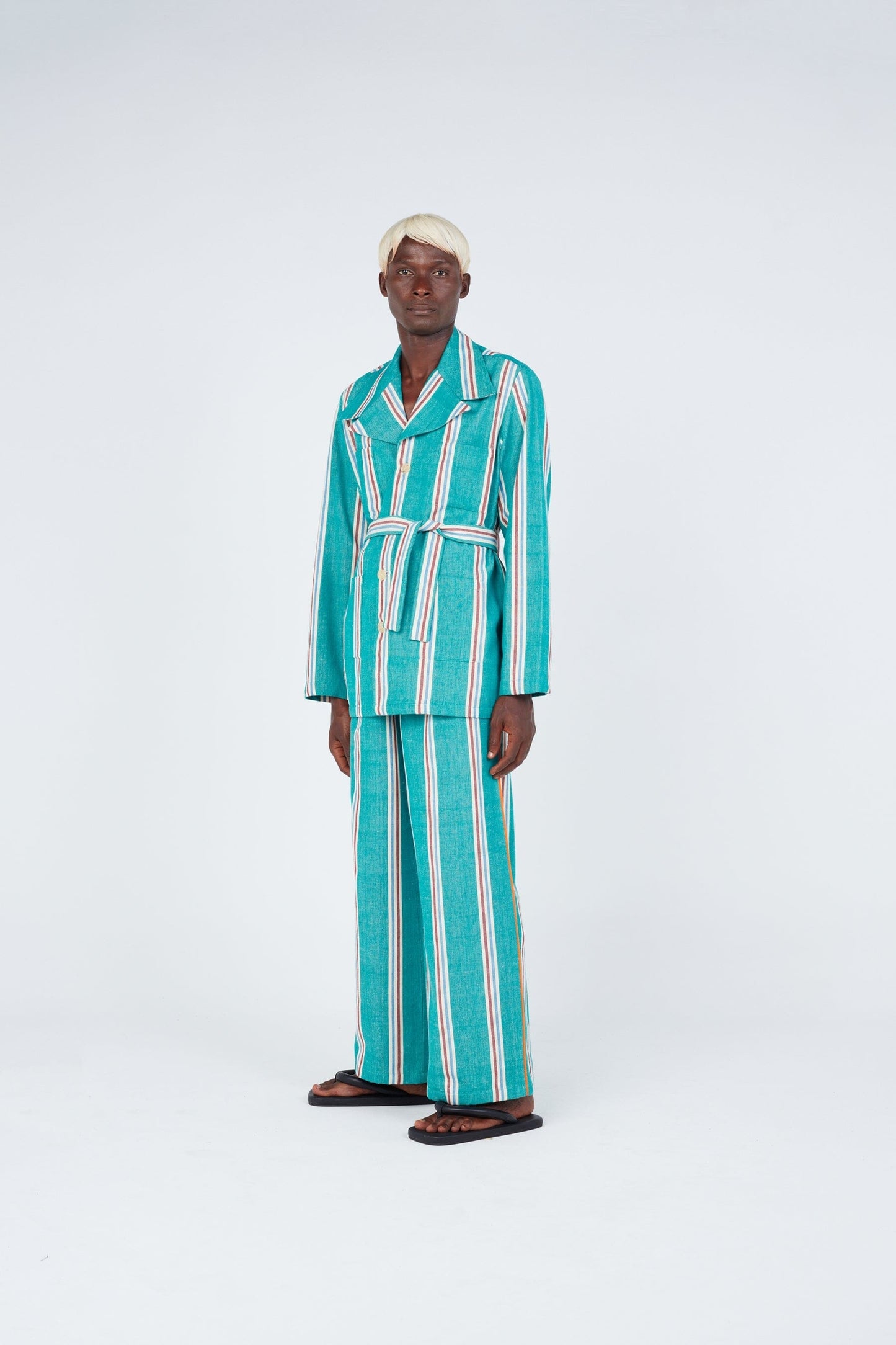Striped Weave Jacket Outerwear New LaurenceAirline