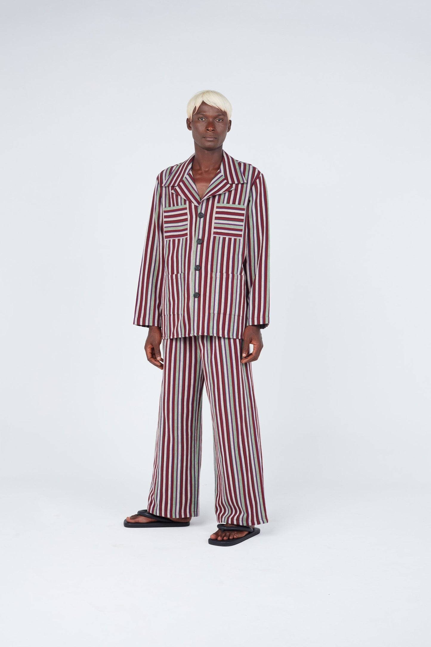 Striped weave jacket Outerwear New LaurenceAirline