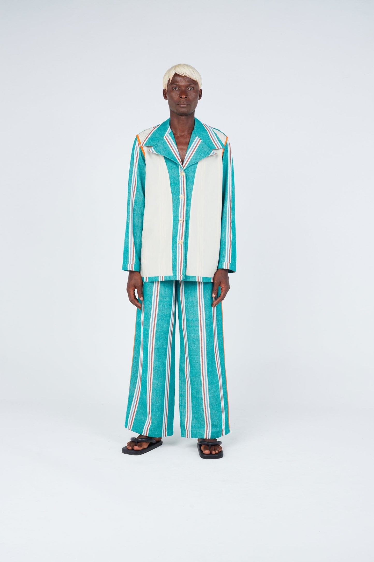 Striped Weave Jacket Outerwear New LaurenceAirline