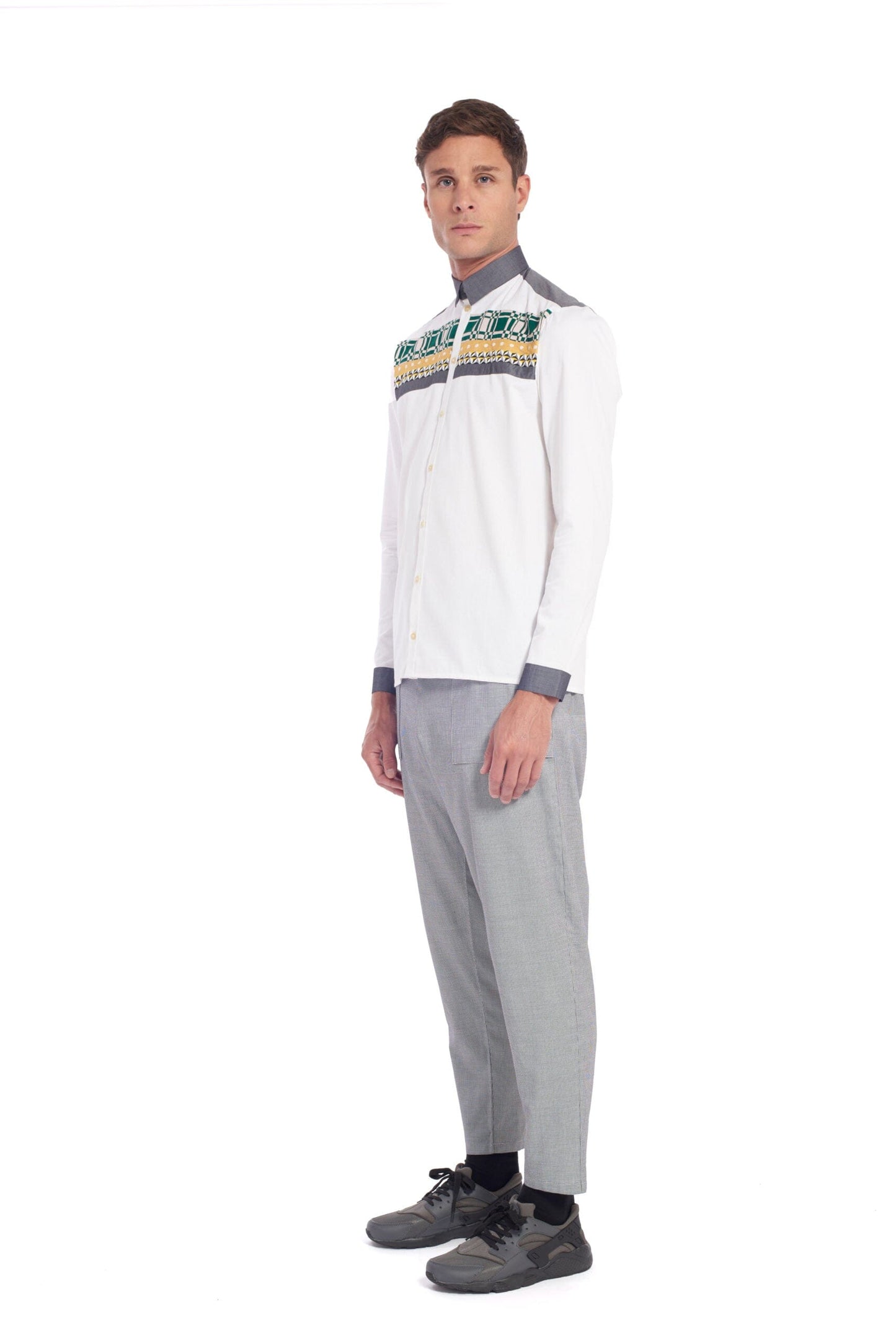 Tadio - White Long Sleeve Shirt LaurenceAirline