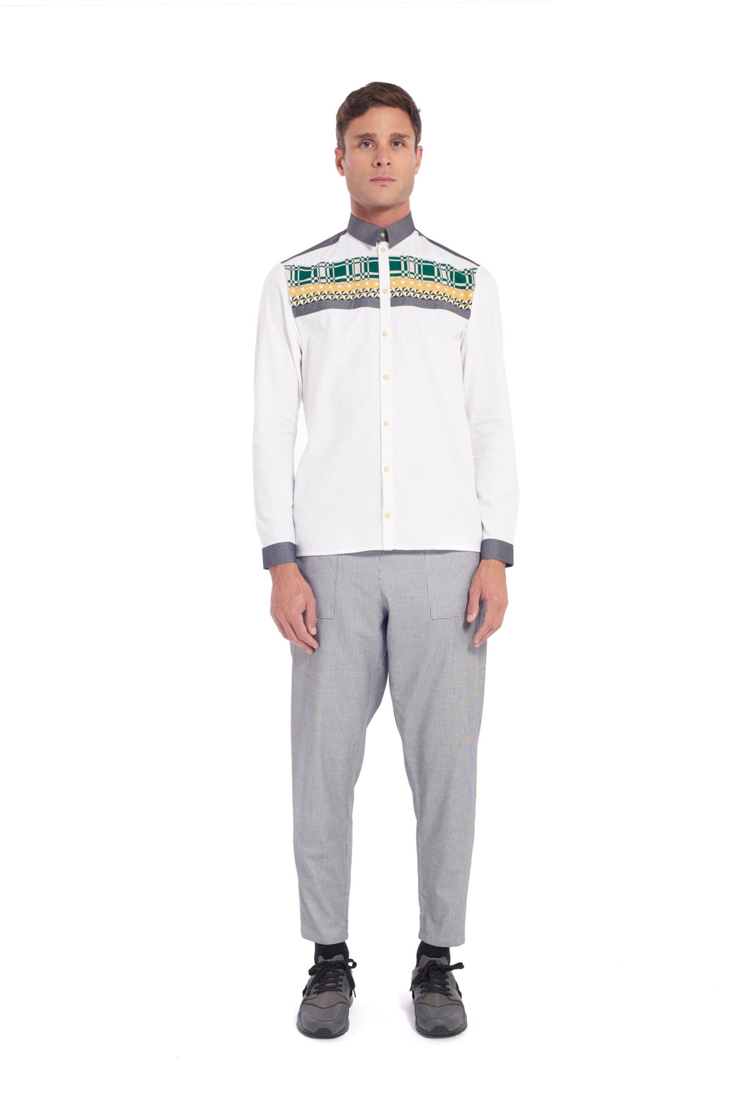Tadio - White Long Sleeve Shirt LaurenceAirline