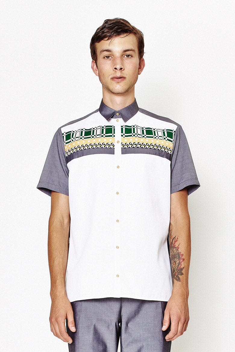 Tadio - White Short Sleeve Shirt LaurenceAirline