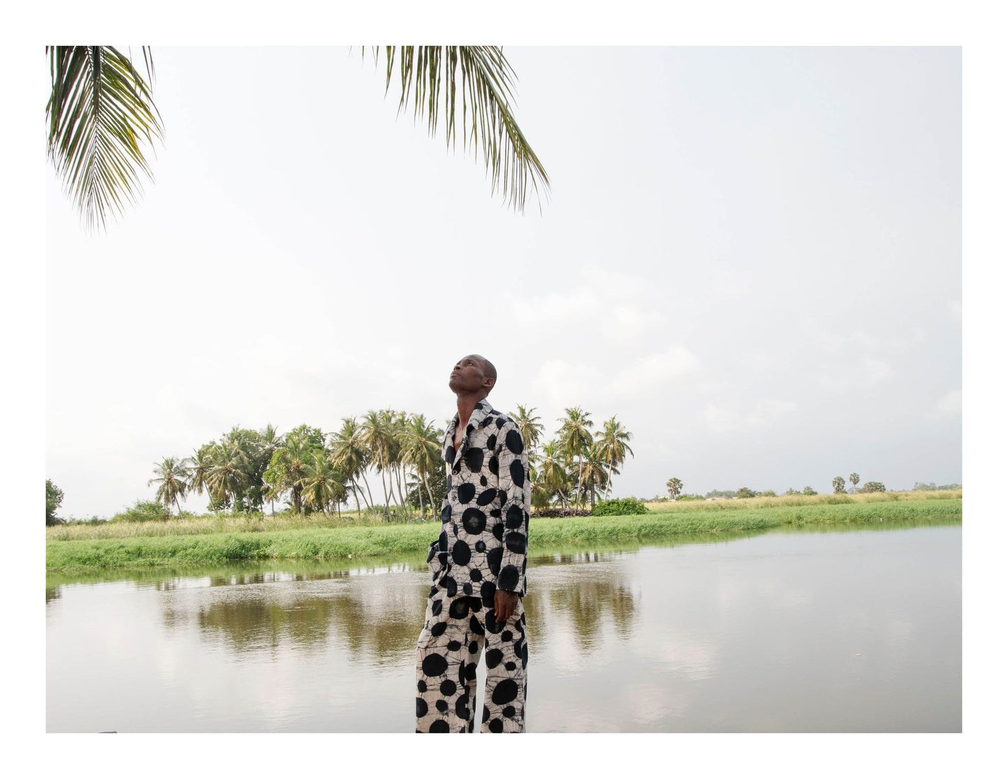 Watercolour Spotted Classic Wide Pants Trousers New LaurenceAirline