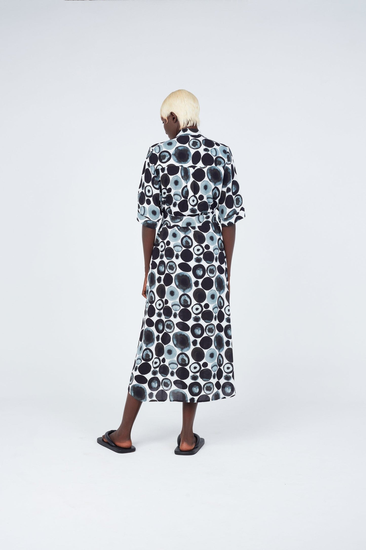 Watercolour Spotted Shirt-dress Dress New LaurenceAirline Womens