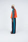 Color-Blocked Reversible Cotton Puffer Vest - Abstract Inspired by West Africa in the '70s