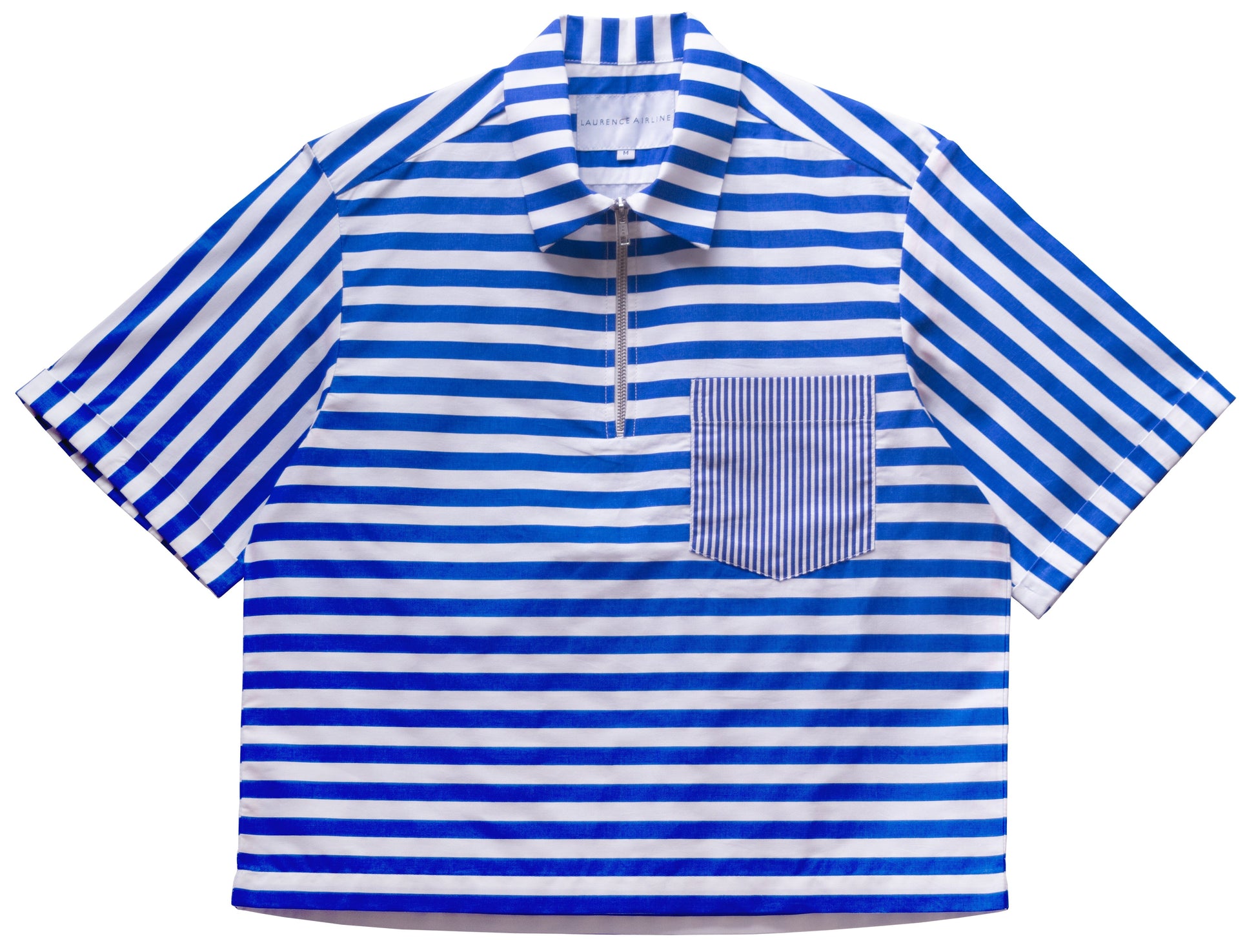 BOXI SHIRT Blue stripes LaurenceAirline 