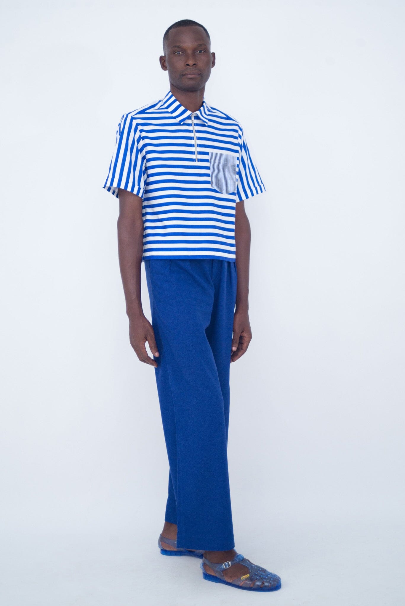 BOXI SHIRT Blue stripes LaurenceAirline 
