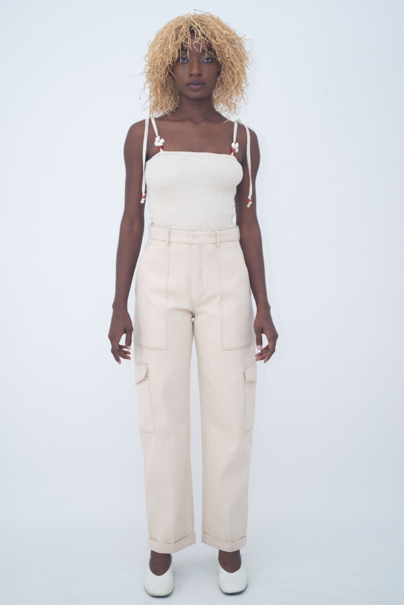 CARGOT PANTS IVORY LaurenceAirline 