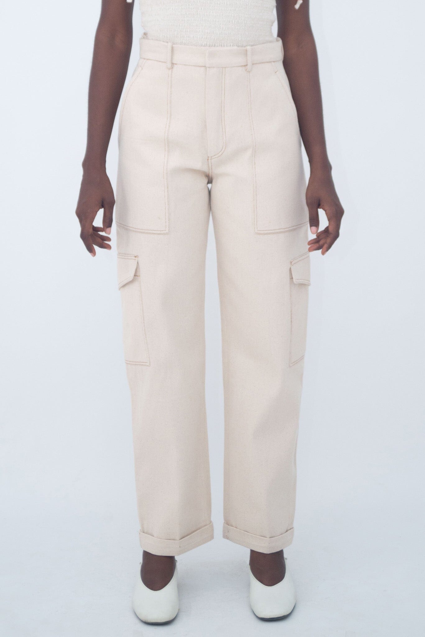 CARGOT PANTS IVORY LaurenceAirline 