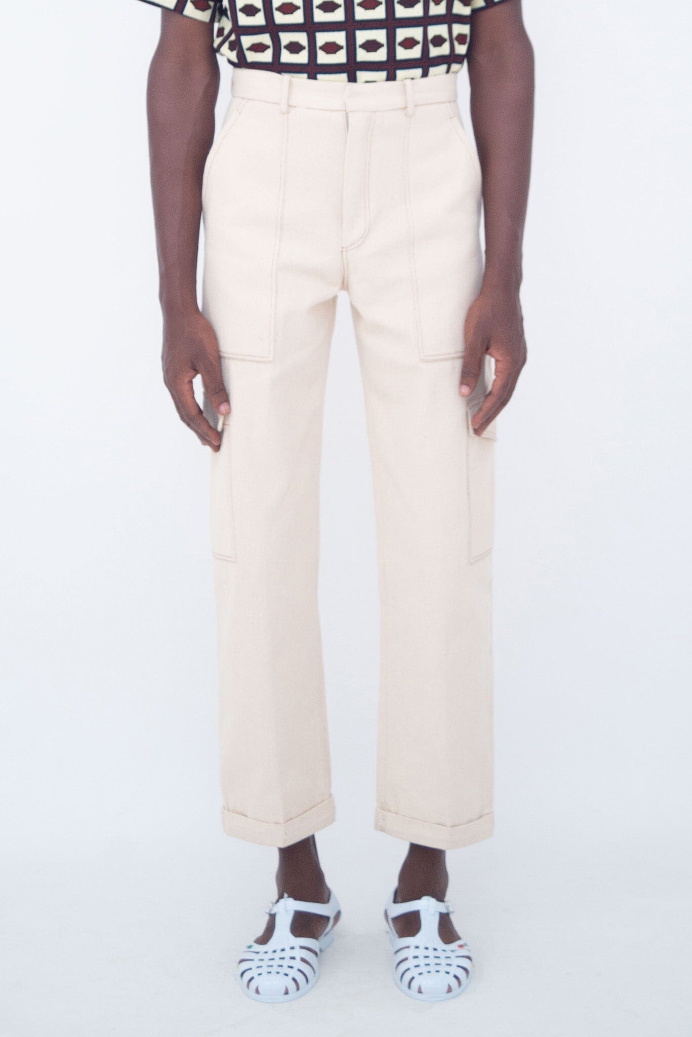 CARGOT PANTS IVORY LaurenceAirline 