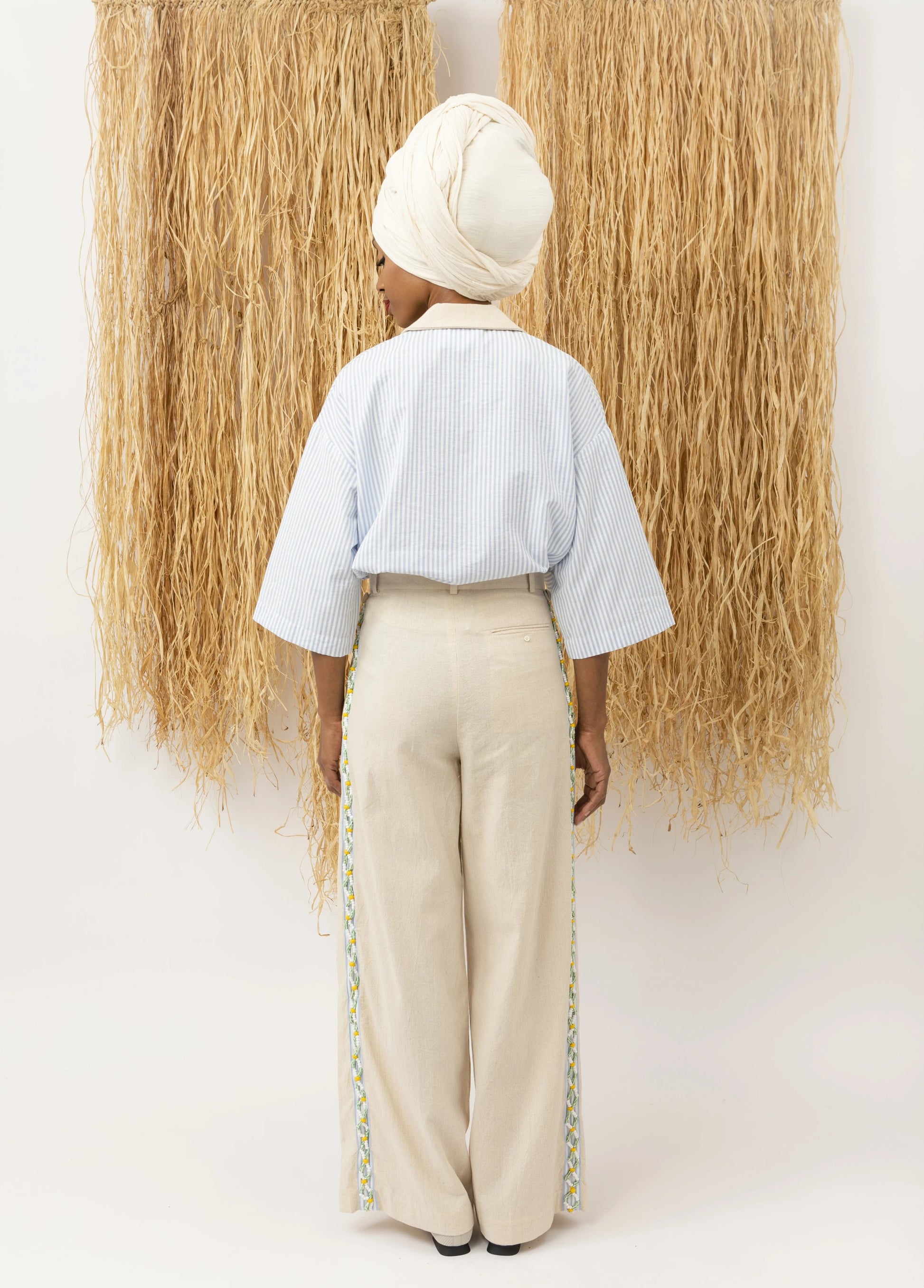 Classic Wide Pants Beads LaurenceAirline 