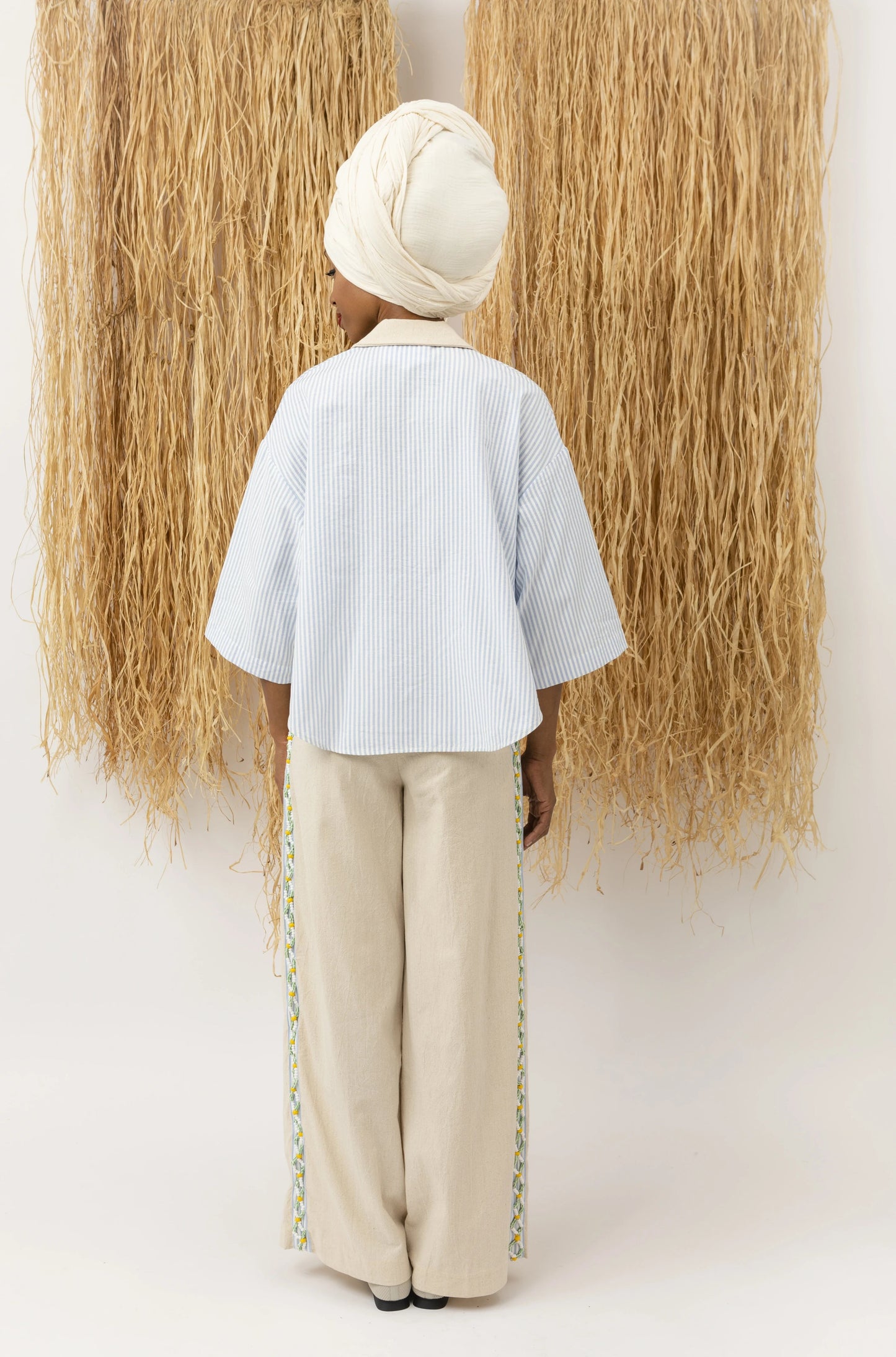 Classic Wide Pants Beads LaurenceAirline 