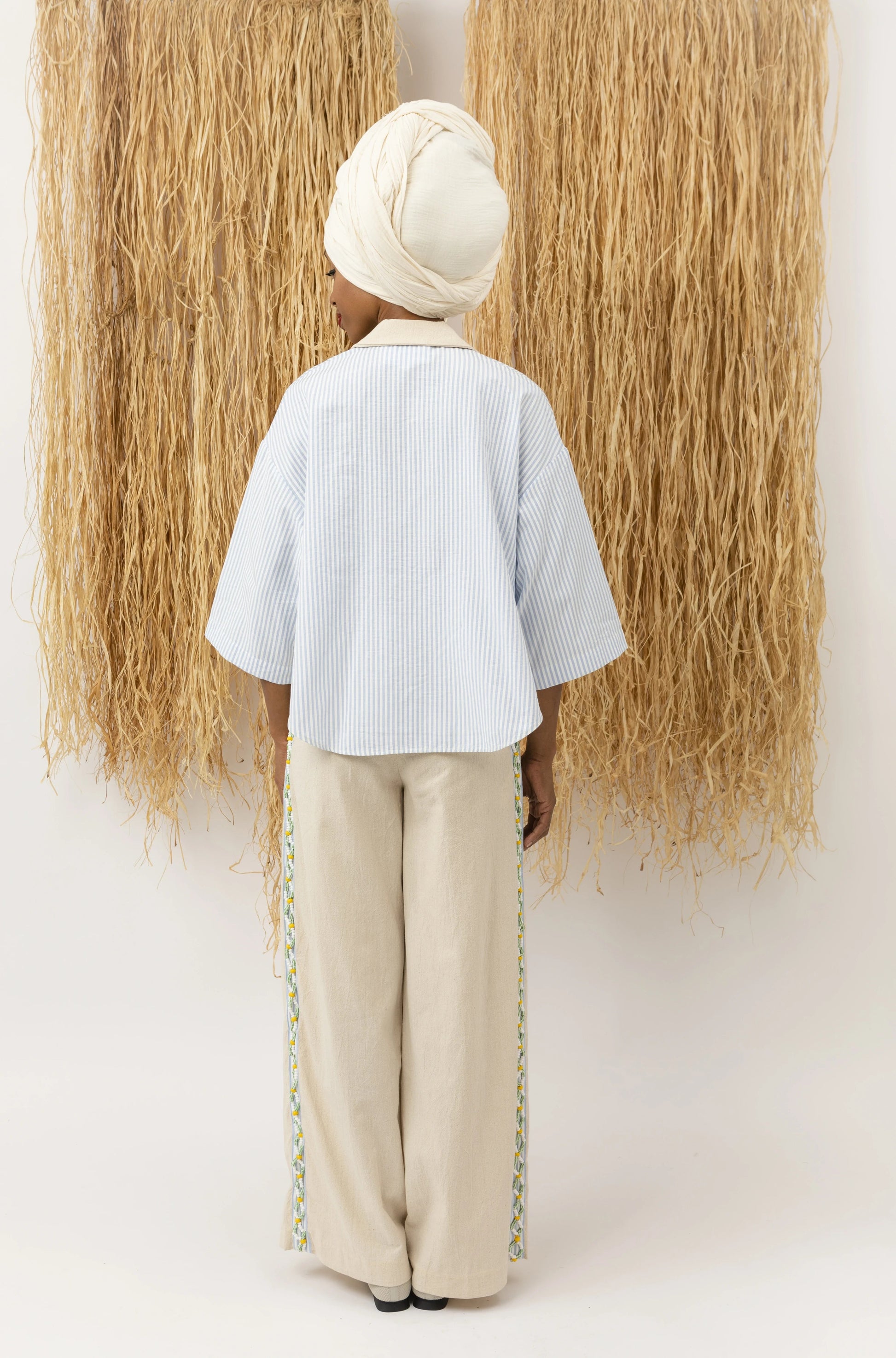 Classic Wide Pants Beads LaurenceAirline 