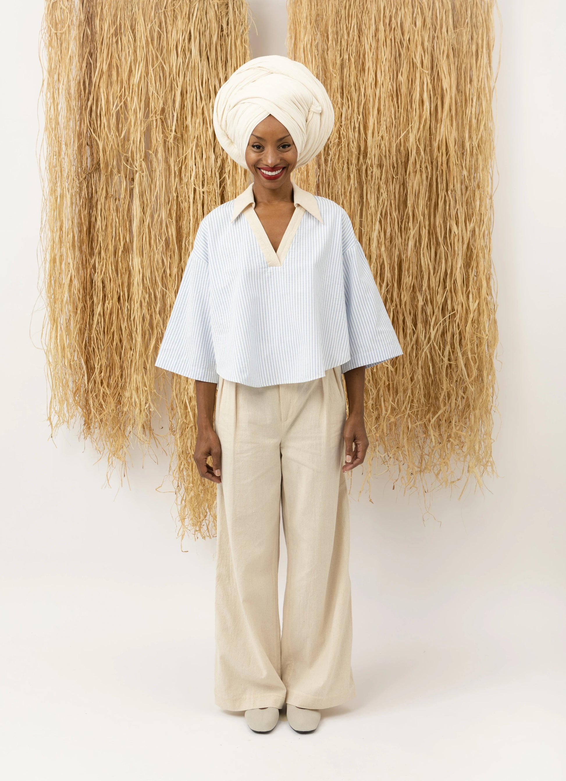 Classic Wide Pants Beads LaurenceAirline 